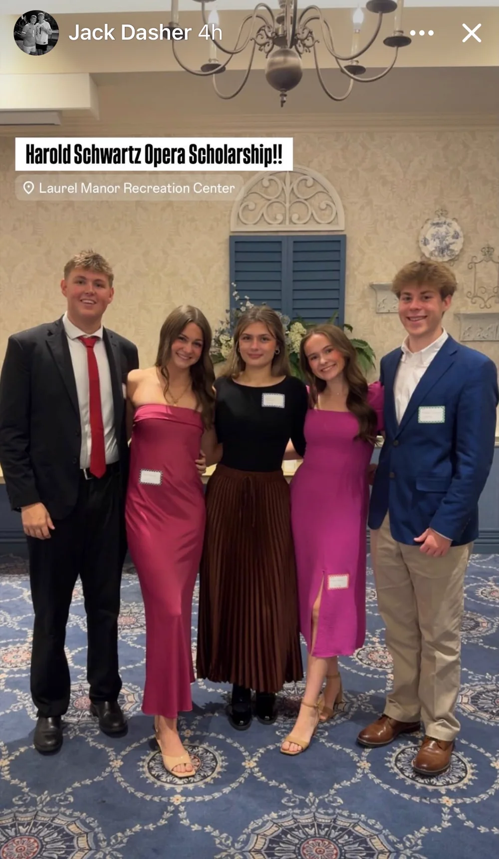 Young musicians at the 2026 scholarship ceremony